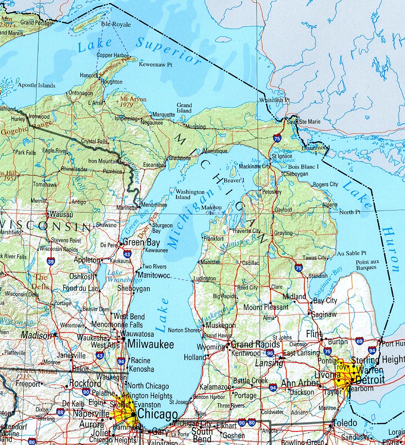 Maps of Michigan